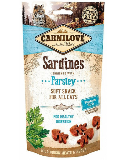 CARNILOVE Semi moist snacks kārumi ar sardīnēm un pētersīļiem 50 g