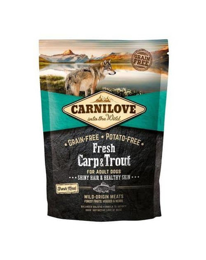 CARNILOVE Adult fresh karpa un forele 1,5 kg