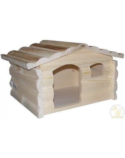 Zolux medinis namelis triušiams 30x19x24 cm