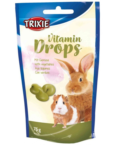 Trixie Vitamin Drops skanėstai graužikams su daržovėmis 75 g