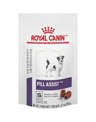 ROYAL CANIN Pill Assist Small Dog Šis viegli lietojamais produkts ir īpaši izstrādāts, lai apmierinātu suņa vajadzības medikamentu lietošanas laikā 90 g