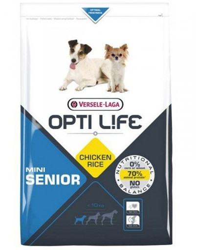 Versele-Laga Senior mini - barība gados vecākiem maziem suņiem ar vistu un rīsiem 2,5 kg