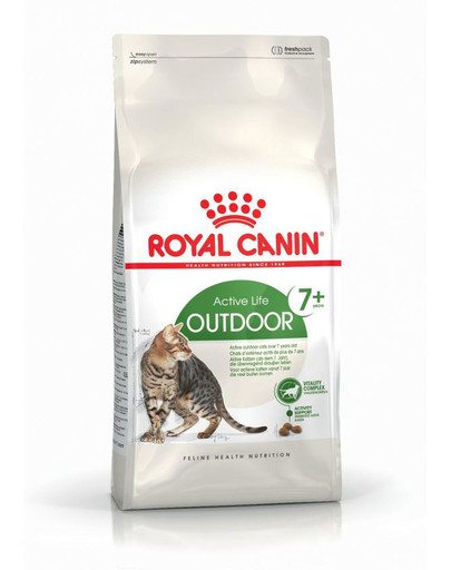 ROYAL CANIN Outdoor 7+ 4 kg sausā barība kaķiem, kas vecāki par 7 gadiem un kas uzturas ārā