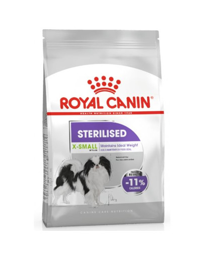 ROYAL CANIN Sterilised X-Small 1,5 kg sausā barība pieaugušiem, kastrētiem mazo šķirņu suņiem