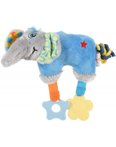 ZOLUX Puppy rotaļlieta zilonis, zils 20 cm