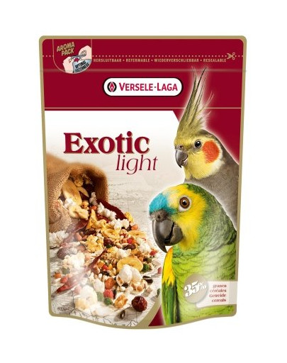 Versele-Laga Exotic Light 750 g barība vidējiem un lieliem papagaiļiem