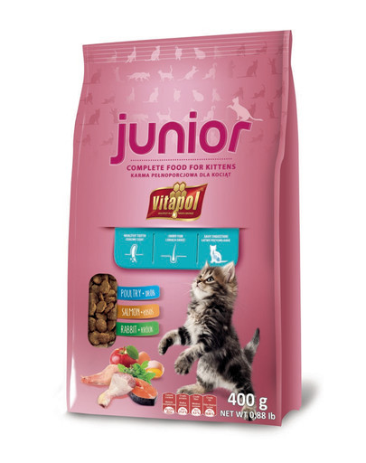 Vitapol kaķu barība Junior 400 g
