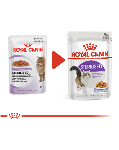 ROYAL CANIN Cat Sterilised konservi želejā 12x85 g