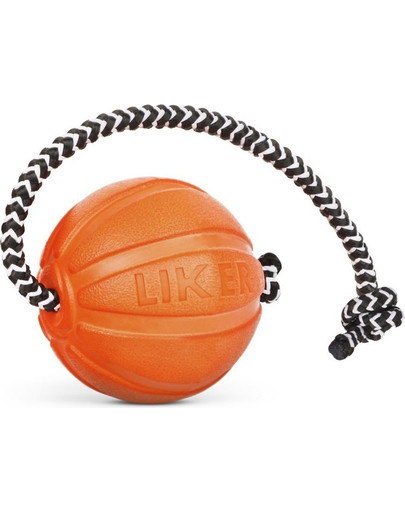 LIKER CORD Dog toy bumbiņa ar auklu sunim 5 cm