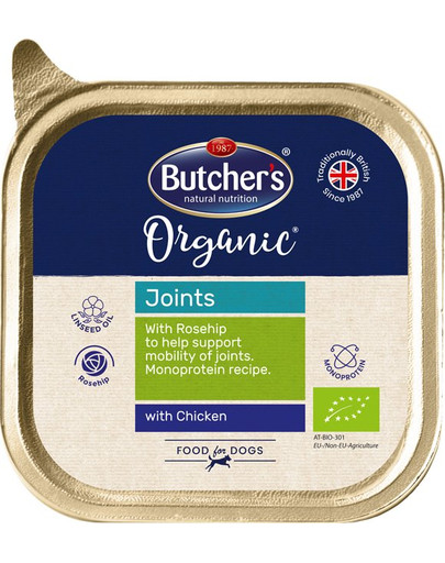 BUTCHER'S Organic Beauty vištienos monoproteinų šunų maistas 150 g
