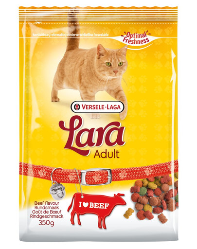 VERSELE-LAGA Lara Adult Beef 10 kg barība pieaugušajiem kaķiem ar liellopa gaļu