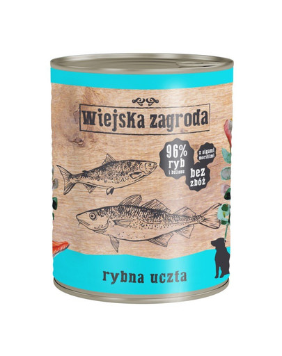 WIEJSKA ZAGRODA Zivju svētki 800 g barība bez graudiem