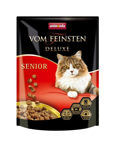 ANIMONDA Vom Feinsten Deluxe Senior barība vecākiem kaķiem 250 g