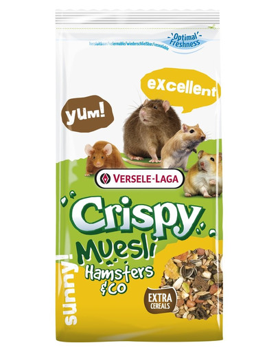 VERSELE-LAGA Hamster Crispy barība kāmjiem 400 g, papildināta ar graudaugiem