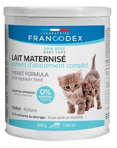 FRANCODEX Piena pulveris kaķēniem 200 g