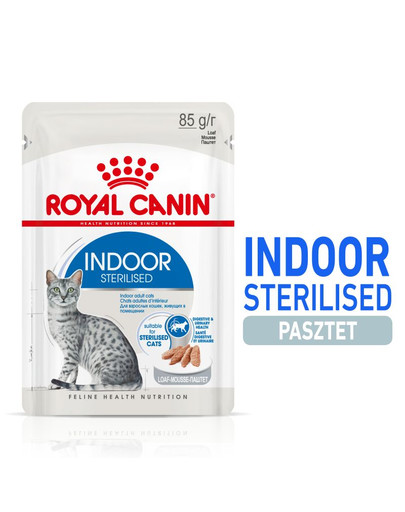 ROYAL CANIN Indoor Sterilised pastēte 12 x 85 g
