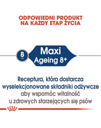 ROYAL CANIN Maxi Ageing 8+ konservi 140 g x 10 gab.