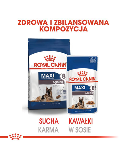 ROYAL CANIN Maxi Ageing 8+ konservi 140 g x 10 gab.