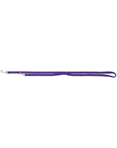 TRIXIE Premium, Dubulta, regulējama pavada, L-XL: 2,00 m/25 mm, violetā krāsā