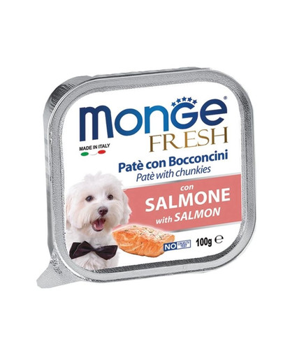 MONGE Fresh Suņu barība Laša pastēte 100 g