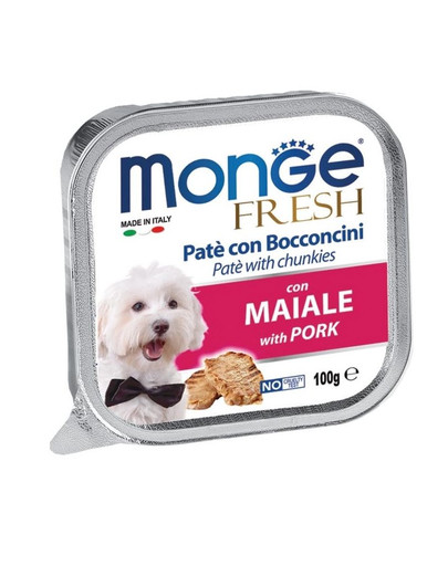 MONGE Fresh Dog Cūkgaļas pastēte 100 g