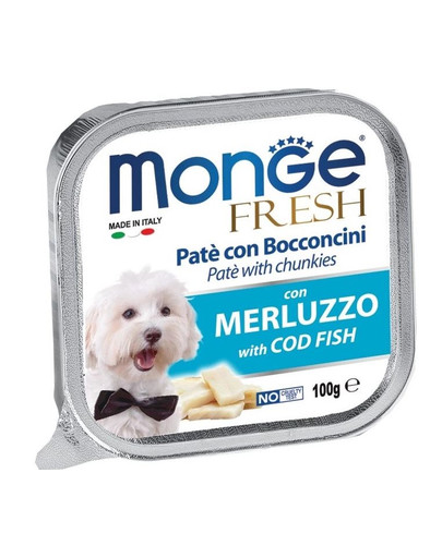 MONGE Fresh Suņu barība Mencas pastēte 100 g