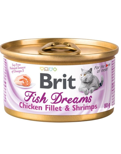 BRIT Cat Fish dreams vištiena ir krevetės 80 g papildomo maisto katėms