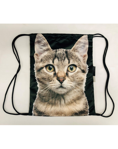 FERA Mugursoma - maisiņš ar savelkamu aizdari, Pelēks kaķis