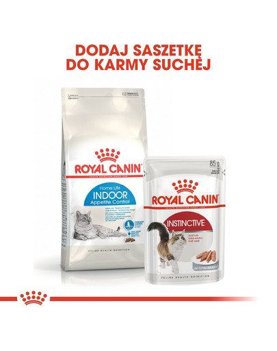 ROYAL CANIN Indoor Apetite Control 10 kg sausas maistas suaugusioms katėms, liekantis tik namuose, reikalaujantis valgyti