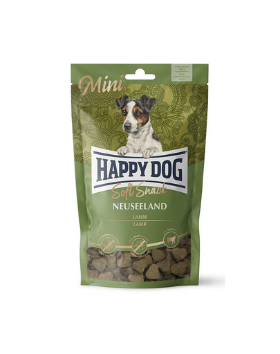 HAPPY DOG Soft Snack Mini Neuseeland 100 g jēra gaļa