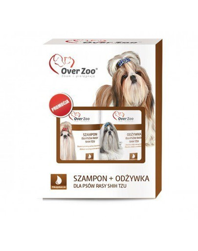 OVER ZOO Šampūna 250 ml un kondicioniera 240 ml komplekts šicū šķirnes suņiem