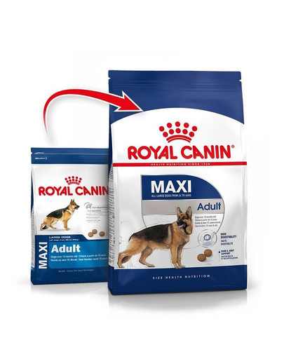 ROYAL CANIN Maxi Adult 15 kg + Dovana