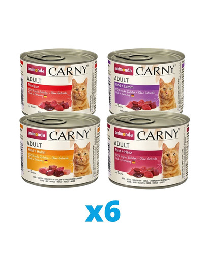 ANIMONDA Carny garšas mix 24 x 200 g