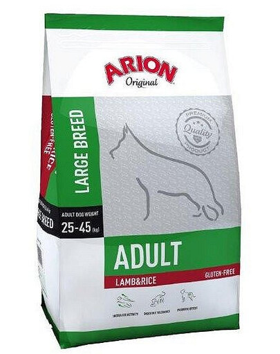 ARION Original adult large breed Jēra gaļa un rīsi 24 kg (2 x 12 kg)