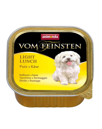 ANIMONDA Vom Feinsten Light Lunch komplekts ar tītara gaļu un sieru, 5 x 150 g