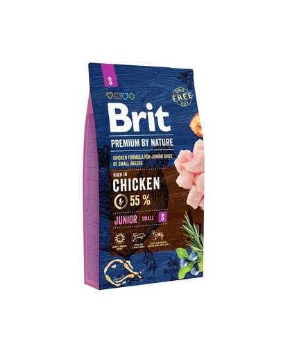BRIT Premium By Nature Junior Small S 8 kg + 6 x 800 g BRIT mitrā barība kucēniem ar tītara gaļu un akniņām