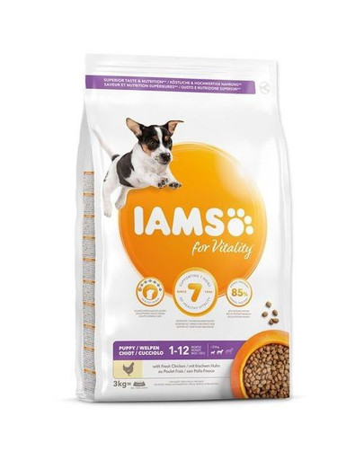 IAMS ProActive Health Puppy & Junior Small & Medium Breed Chicken 24 kg (2 x 12 kg)