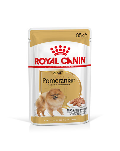 ROYAL CANIN Pomeranian Adult 85g mitrā barība, pastēte pieaugušiem punduršpiciem