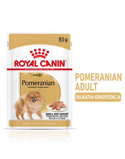 ROYAL CANIN Pomeranian Adult 85g mitrā barība, pastēte pieaugušiem punduršpiciem