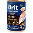 BRIT Premium by Nature 6 x 400 g dabīga barība ar zivīm un zivju ādu