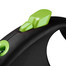 FLEXI Black Design XS Cord 3 m green automātiskā pavada