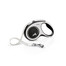 FLEXI New Comfort S Tape 5 m black automātiskā pavada, melna
