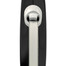 FLEXI New Comfort S Tape 5 m black automātiskā pavada, melna