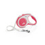 FLEXI New Comfort S Tape 5 m red automātiskā pavada, sarkana