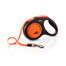 FLEXI New Neon M Tape 5 m orange automātiskā pavada, oranža