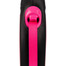 FLEXI New Neon S Tape 5 m rozā automātiskā pavadiņa