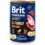BRIT Premium by Nature 12 x 400 g tītara un aknu barība mitra barība kucēniem