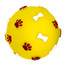 PET NOVA DOG LIFE STYLE bumba ar ķepu un kaulu rakstu 7,5cm dzeltena