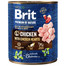 BRIT Premium by Nature 800 g vištienos ir širdžių šunų šlapias maistas