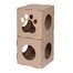 CARTON+ PETS Dvīņu kartona moduļu mājiņas kaķiem